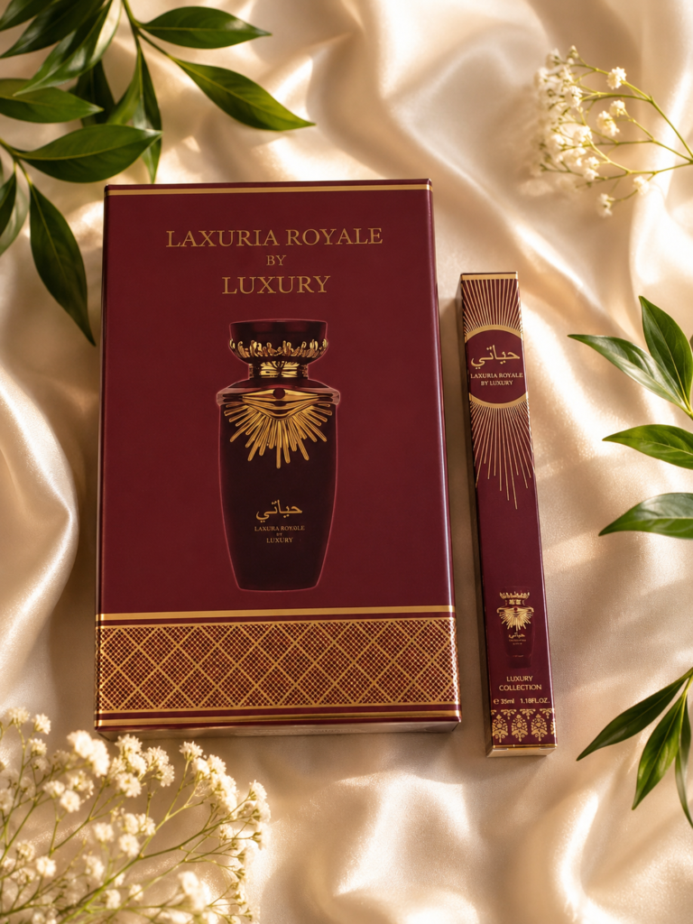 Parfum Laxuria Royale (Modèle Bordeaux & Or)